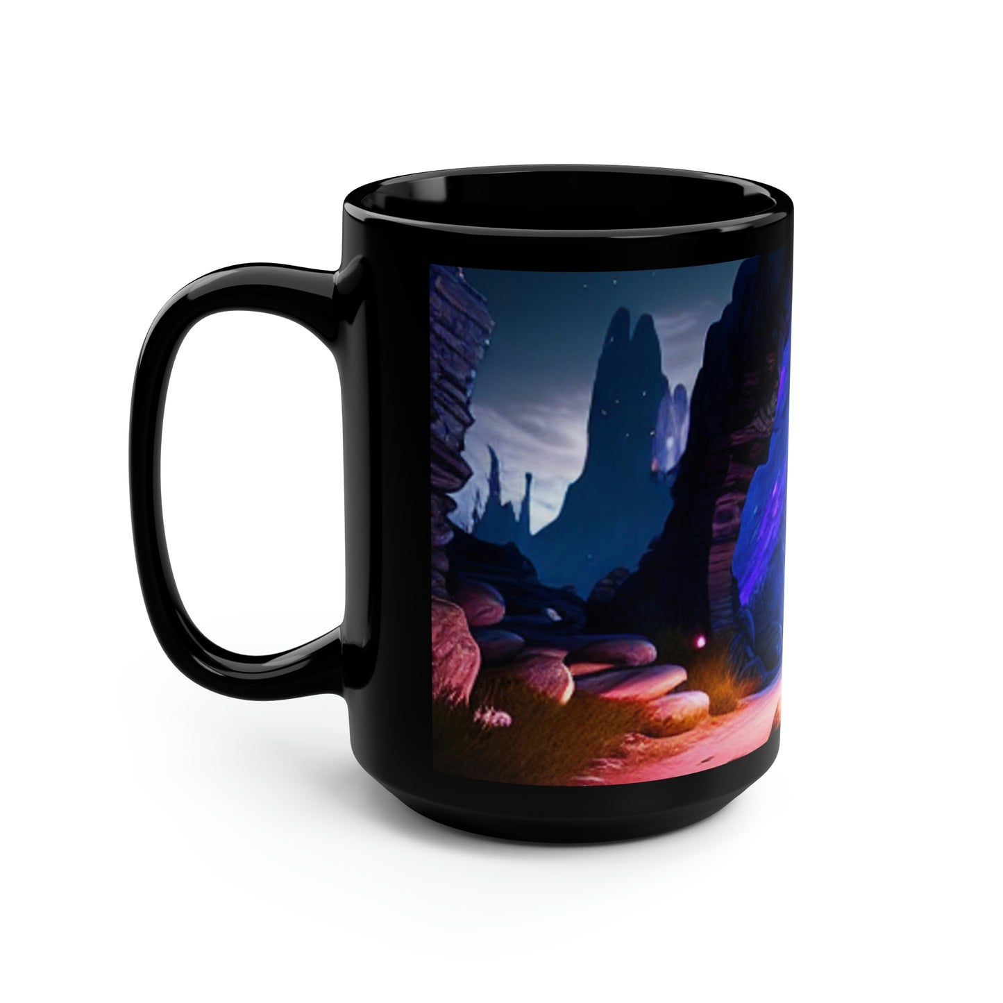 Frostfire Black Mug, 15oz