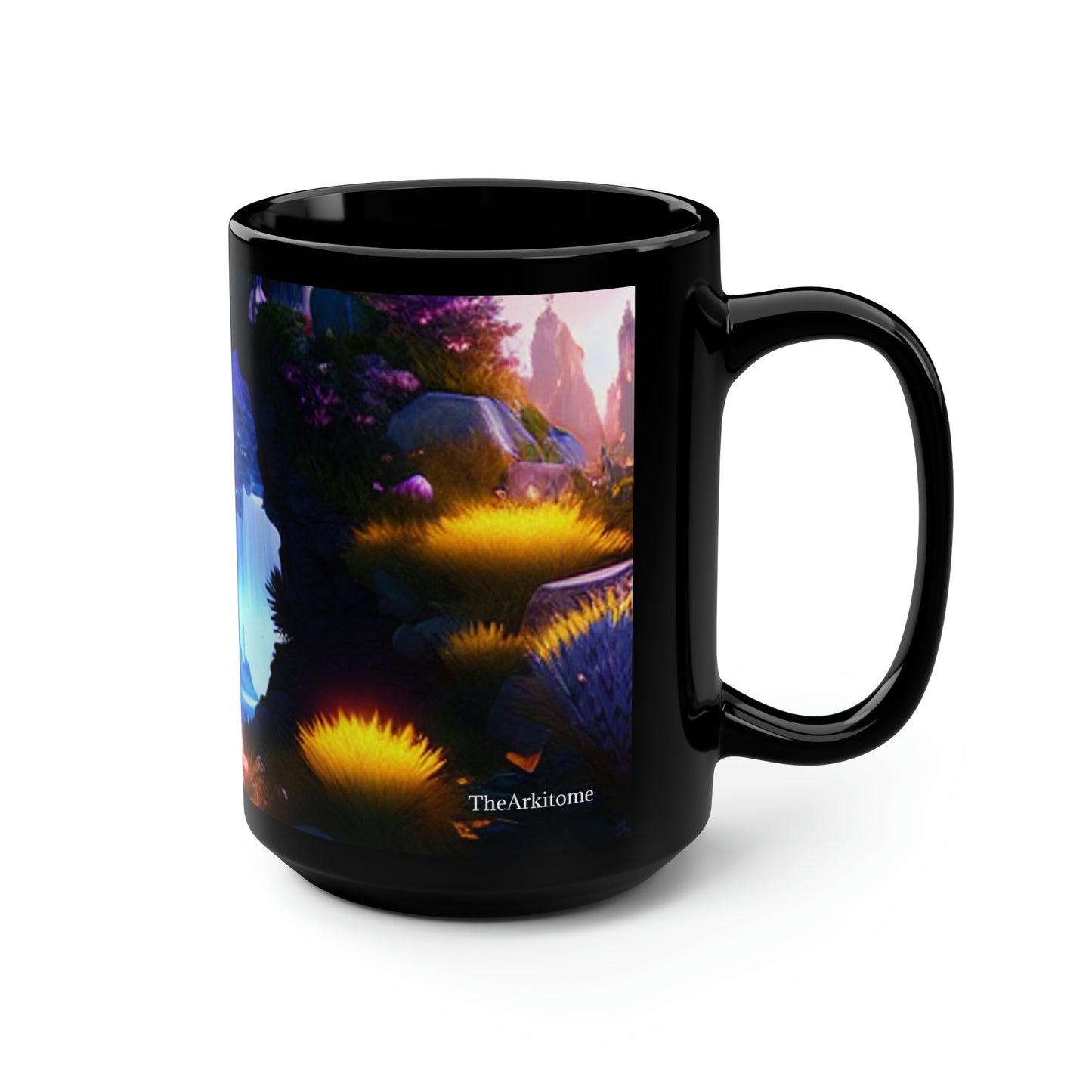 Frostfire Black Mug, 15oz