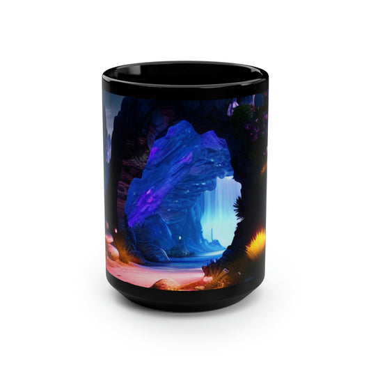 Frostfire Black Mug, 15oz