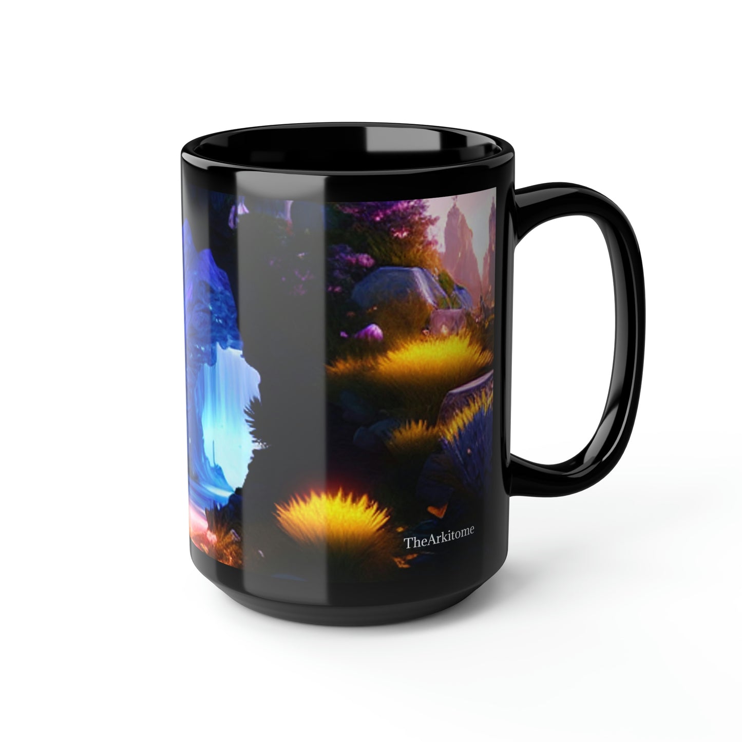 Frostfire Black Mug, 15oz