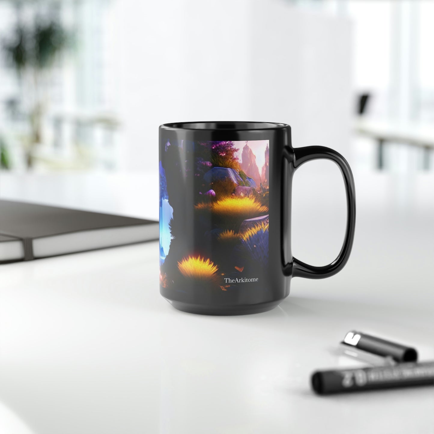 Frostfire Black Mug, 15oz